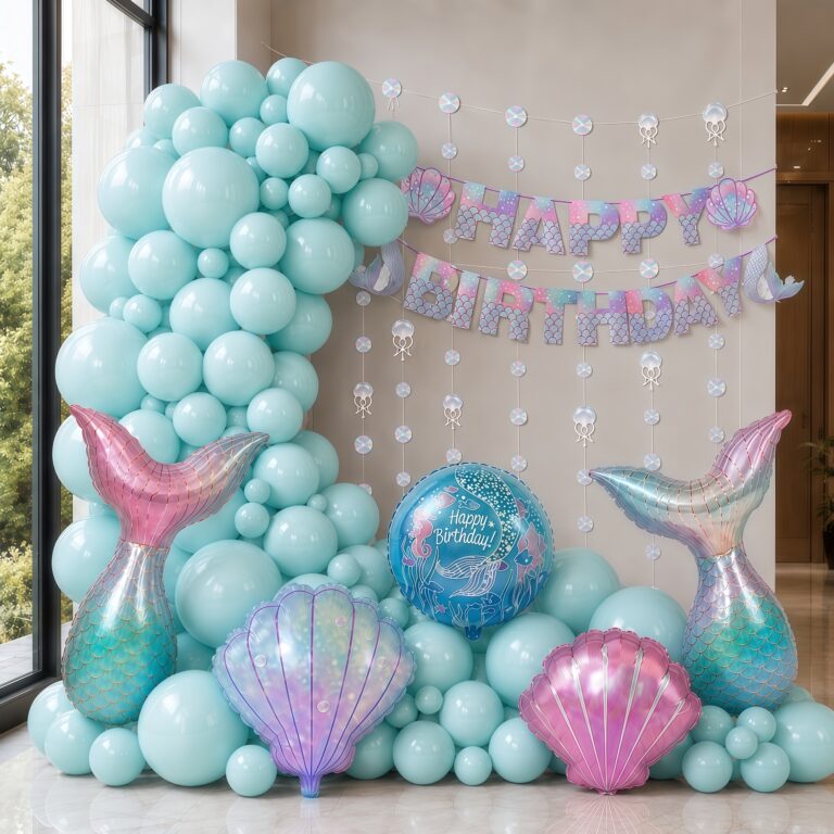 Blue Underwater Balloon Garland Kit, 107 Pcs