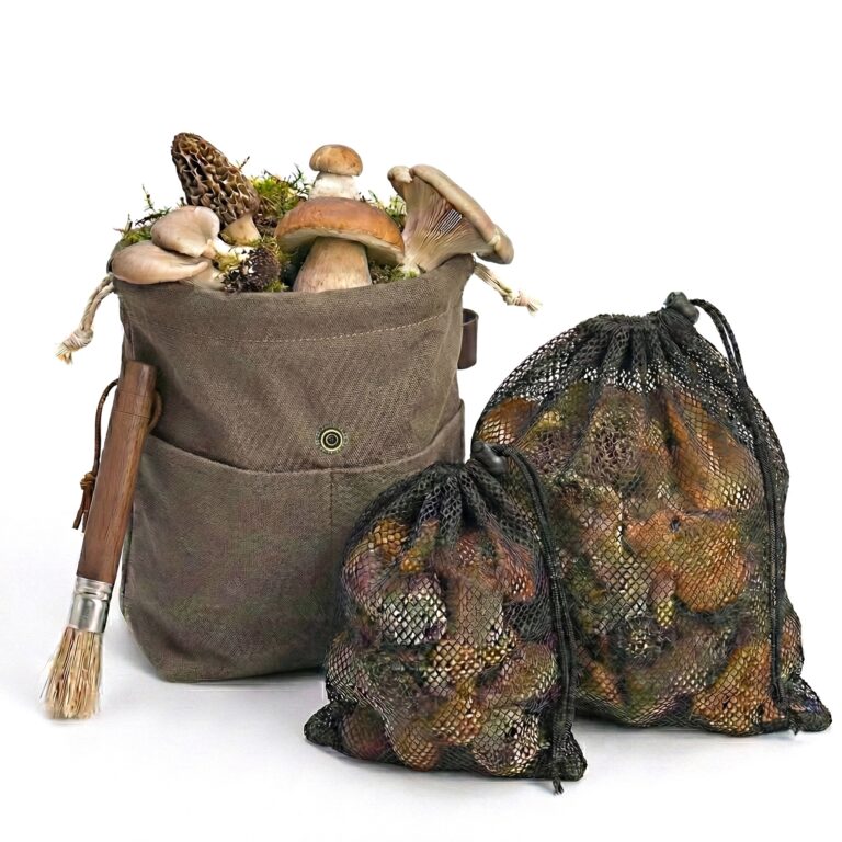 Mushroom Foraging Kit, Canvas Belt Pouch Set